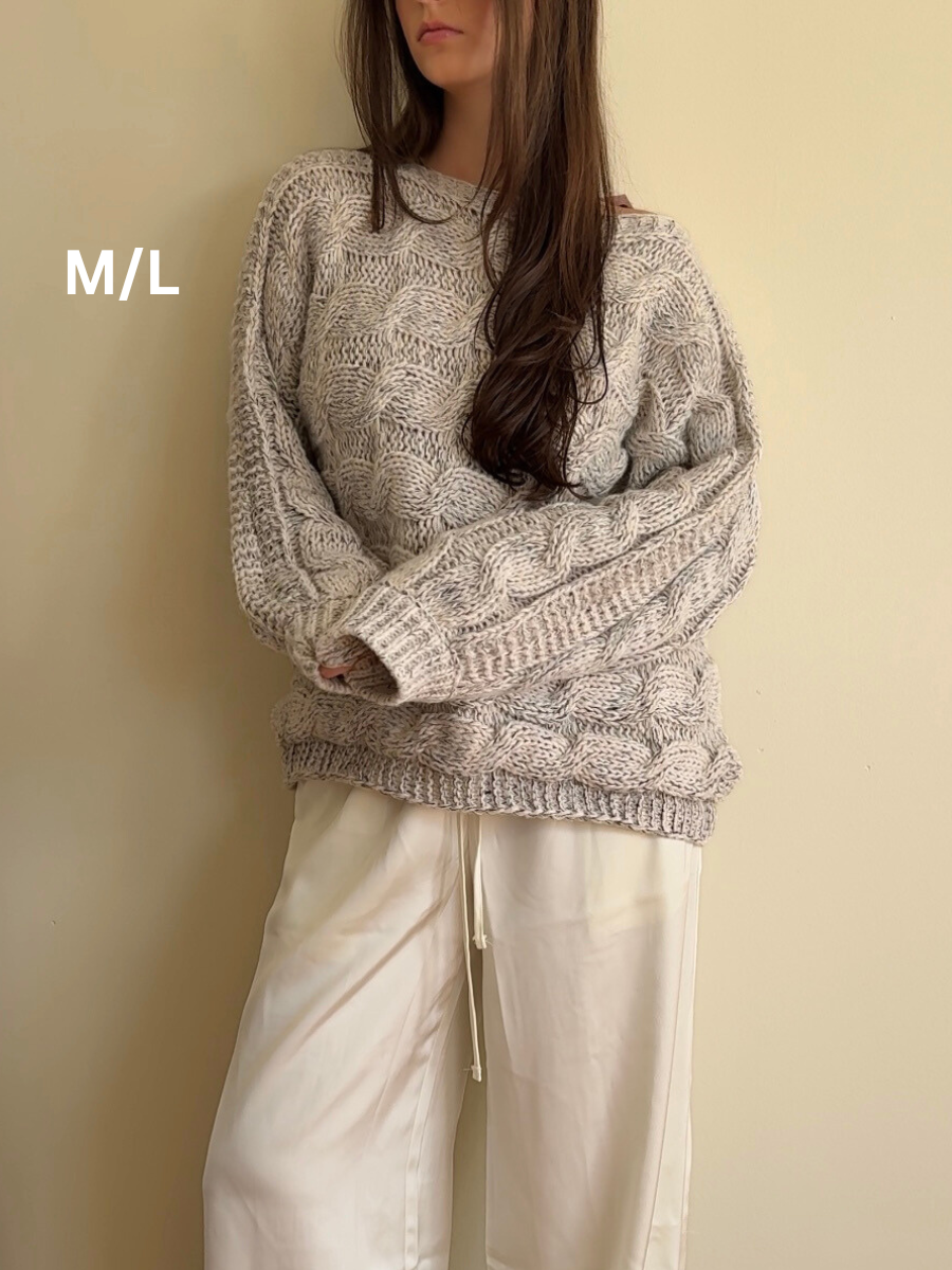 Cloud Cable Knit Oversized Sweater