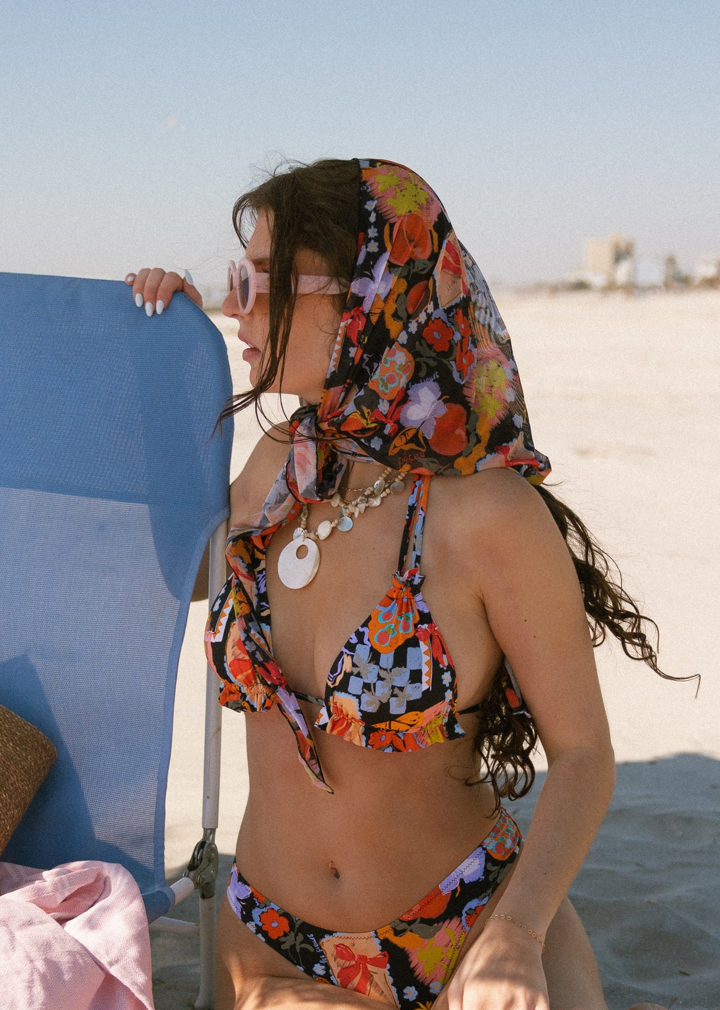 'Le Fleurs' Sarong Coverup