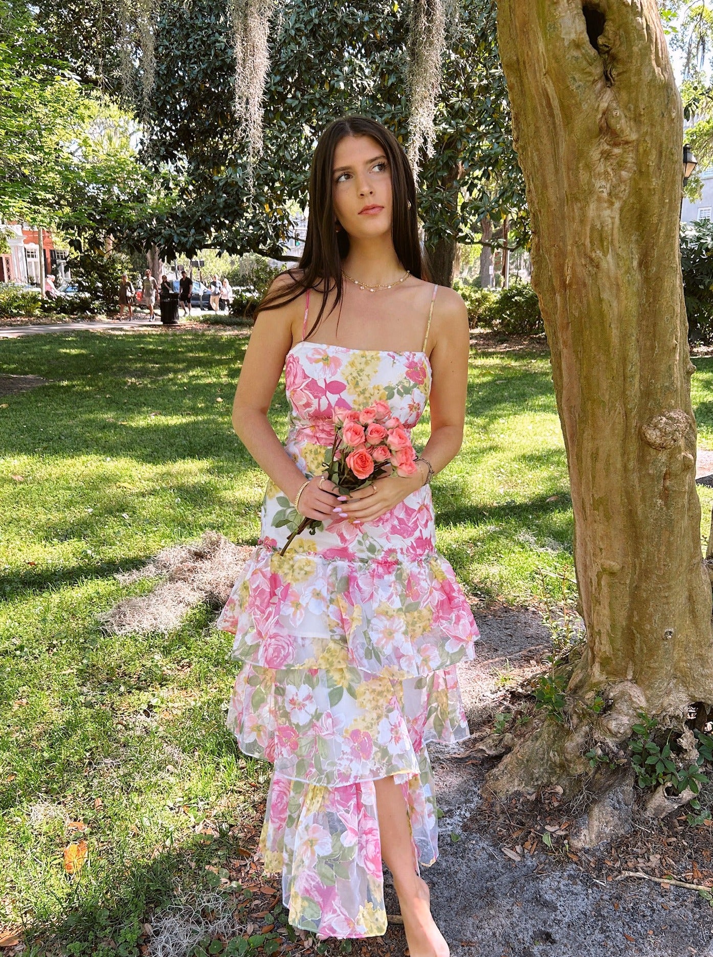 'Azalea' Ruffle Tiered Maxi Dress