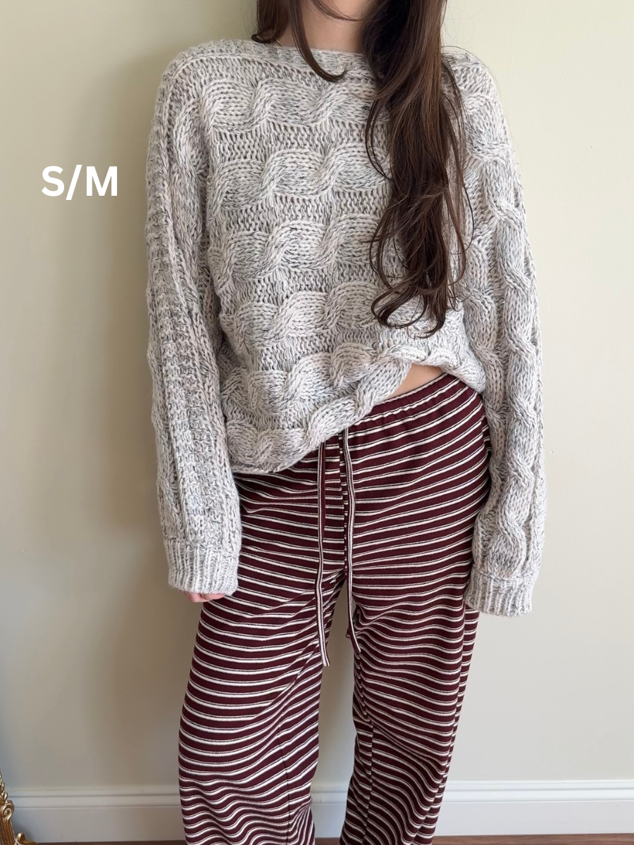 Cloud Cable Knit Oversized Sweater