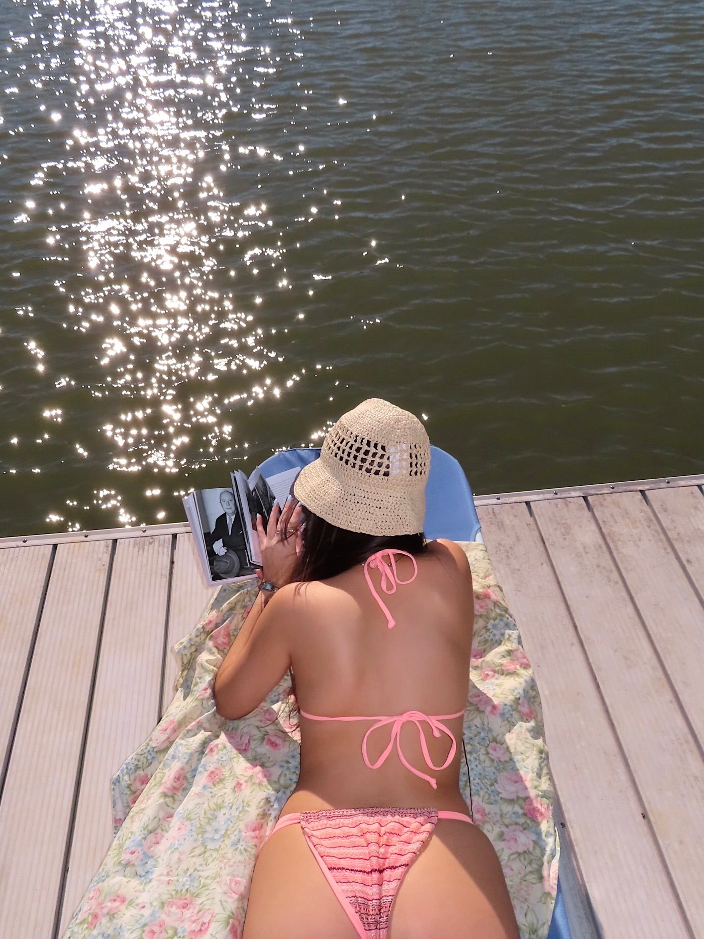 'Palm Springs' Bikini Bottoms - Coral