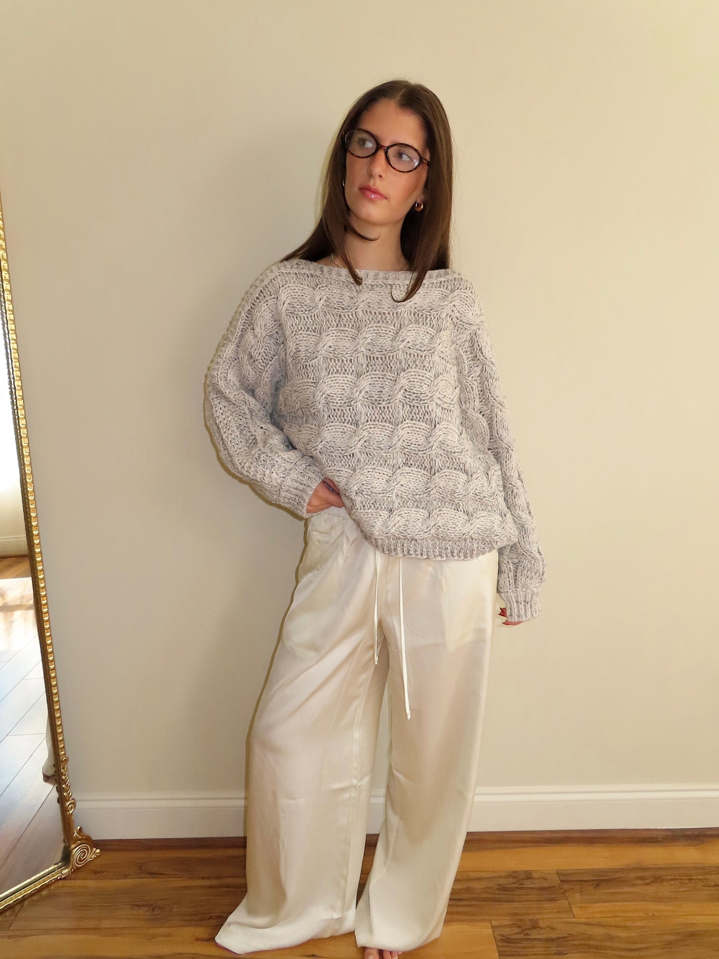 Cloud Cable Knit Oversized Sweater