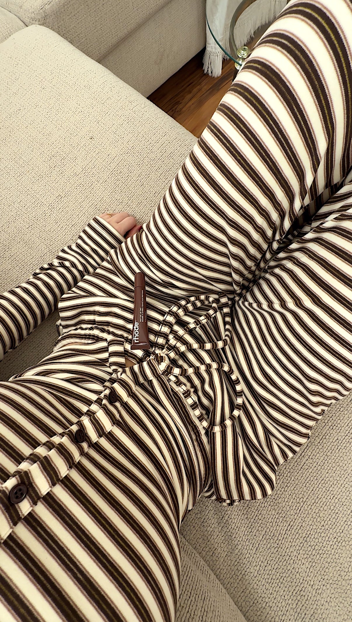 'Julie' Striped Knit Pants